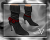 ~V Boots w/ RedPlaid Bow