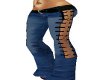 Cut Out Jeans Blue