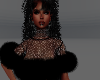 LV FUR  SHEER TOP