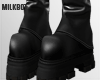 Leather Cross Boots