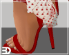 Red Heart Bow Heels