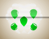 C!Green Heart Balloons