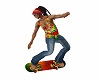 Rasta Skate Board