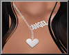 New F Necklace ANGEL