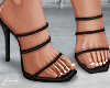 f. black square toe heel