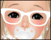 ❥ White Nerd Glasses