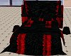 Bed Velvet Black and red