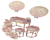 rosegold cake table
