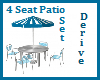4 Seater Patio Table Set