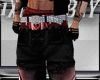 red black dub pants