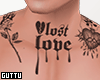 Lost Love Neck Tattoo