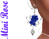 Blue Roses Earrings