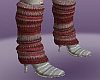 Boots W/pink leg warmers