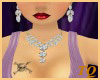 ~TQ~diamondleaf necklace