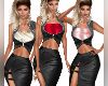 BlackLeatherVestPinkTop