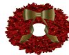 Red Wreath Gold Ribbon