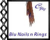 Blue Nails n Rings