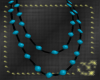 [H] Blue Bead Necklace