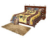 rustic indian bed w/pose