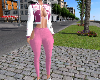 Jaket Varsity pink pants
