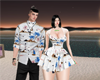 Couple Beach White (M)