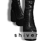 夜 leather boots