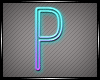 Neon Letter P