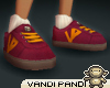 [VP] Red Suede Sneakers