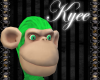 Neon Green Monkey Head