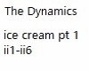 Dynamics-Ice Cream p1
