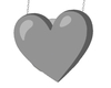 Gray Heart Purse