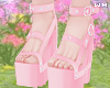 w. Pink Platform Shoes