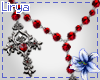 Rosary Necklace Red