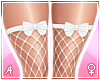 A|Add+ White Bow Fishnet