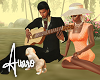 Couples Guitar & Puppy