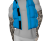 FL~Puffer Vest Blue