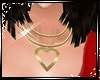 {Li}Heart Gold Necklace
