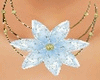 blue flower necklaces