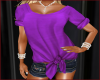 FLIRTY PURPLE BEACH TOP