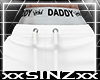 X White Daddy Joggers X