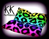 Rainbow Leopard Pillow