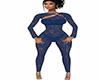 Navy Blue Lace Fullfit