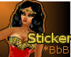 *bBb Wonderwoman Sticker