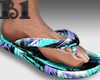 Flip Flops Beach Blue