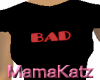 MK Red BAD on Blk T