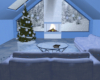 Blue Christmas Room