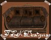 TSK-Brown Velvet Sofa