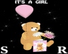 IT'S A GIRL TEDDY BEAR