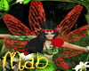 Fairy Red Rose Wings