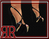 RR Black Gold Heels